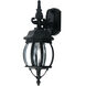 Crown Hill 1 Light 17.75 inch Black Outdoor Wall Mount