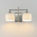 Bisque 2 Light 16 inch Polished Nickel Wall Sconce Wall Light
