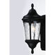 Sentry 1 Light 16.25 inch Black Outdoor Wall Mount