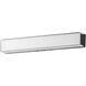 Edge LED 18 inch Black Bath Vanity Light Wall Light