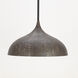 Fleur 1 Light 20 inch Black and Gold Single Pendant Ceiling Light