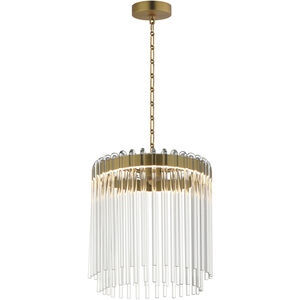 Jolie LED 11.00 inch Natural Aged Brass Single Pendant Ceiling Light