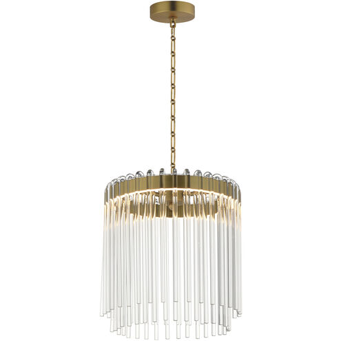 Jolie LED 11.00 inch Natural Aged Brass Single Pendant Ceiling Light
