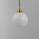 Neve 1 Light 9 inch Natural Aged Brass Single Pendant Ceiling Light
