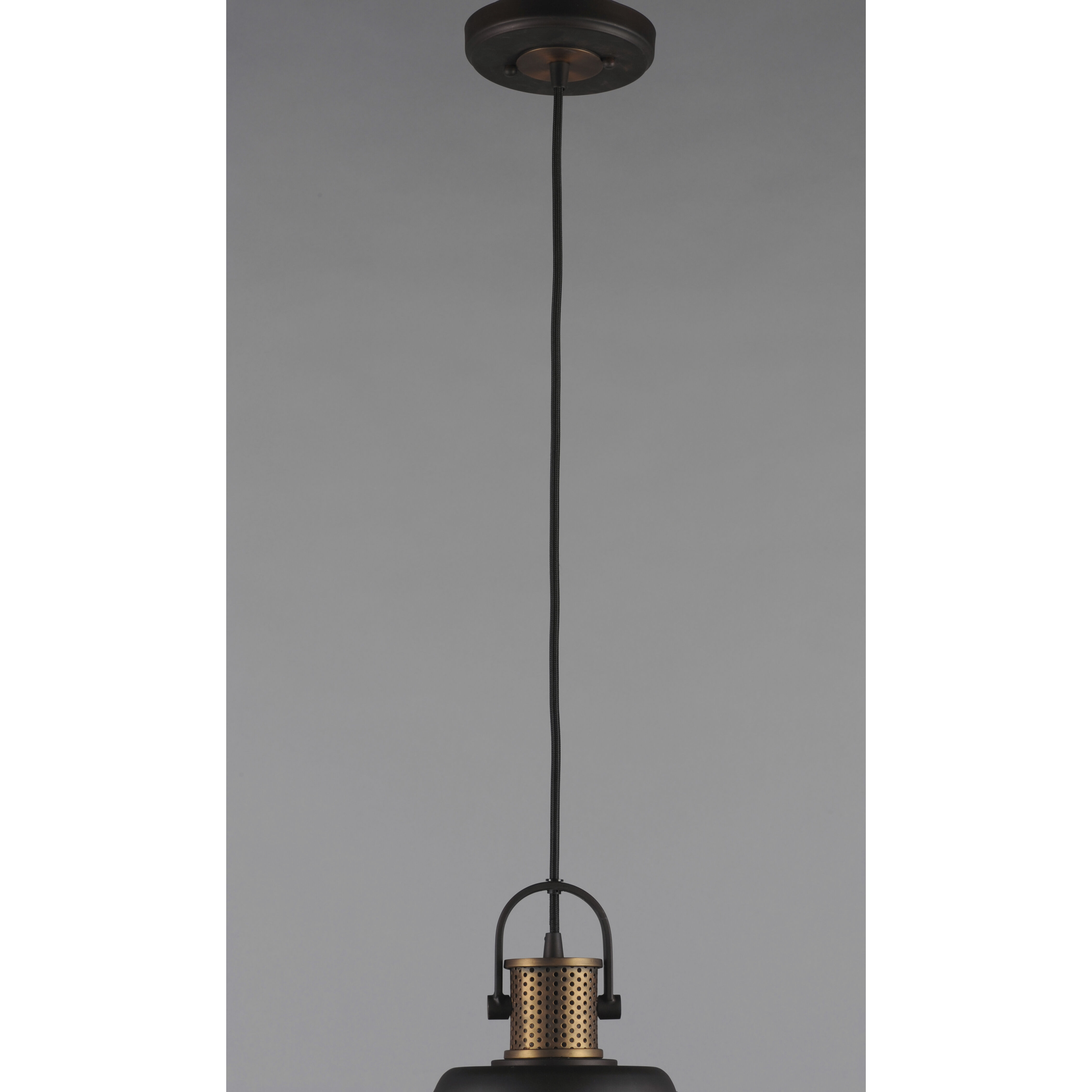 Sedona 1 Light 10 inch Oil Rubbed Bronze/Antique Brass Single Pendant Ceiling Light