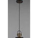 Sedona 1 Light 10 inch Oil Rubbed Bronze/Antique Brass Single Pendant Ceiling Light