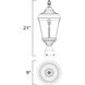 Sentry 1 Light 21 inch Black Outdoor Pole/Post Mount