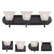 Essentials - 801x 3 Light 24 inch Oil Rubbed Bronze Bath Vanity Wall Light in Frosted