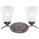 Vital 2 Light 14.5 inch Oil Rubbed Bronze Bath Vanity Wall Light