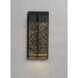 Cascade LED 13.75 inch Black Outdoor Wall Mount