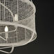 Cestino 5 Light 30 inch Weathered White Chandelier Ceiling Light