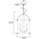 Tara 4 Light 13.5 inch Bronze Entry Foyer Pendant Ceiling Light