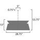 Tulum 6 Light 28.75 inch Dark Bronze Chandelier Ceiling Light