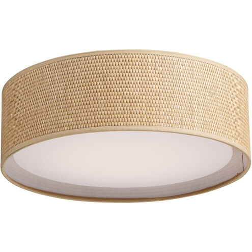 Prime LED 16 inch Flush Mount Ceiling Light in Grass Cloth