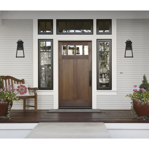 Shutters 1 Light 18 inch Black Outdoor Wall Mount