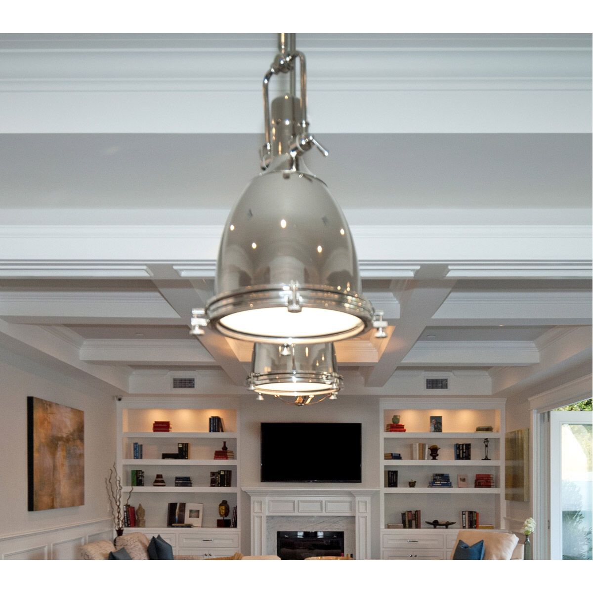 Maxim 25104FTPN Hi-Bay 1 Light 14 inch Polished Nickel