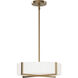 Dexter LED 13 inch Natural Aged Brass Single Pendant Ceiling Light