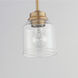Acadia 1 Light 5 inch Heritage Single Pendant Ceiling Light