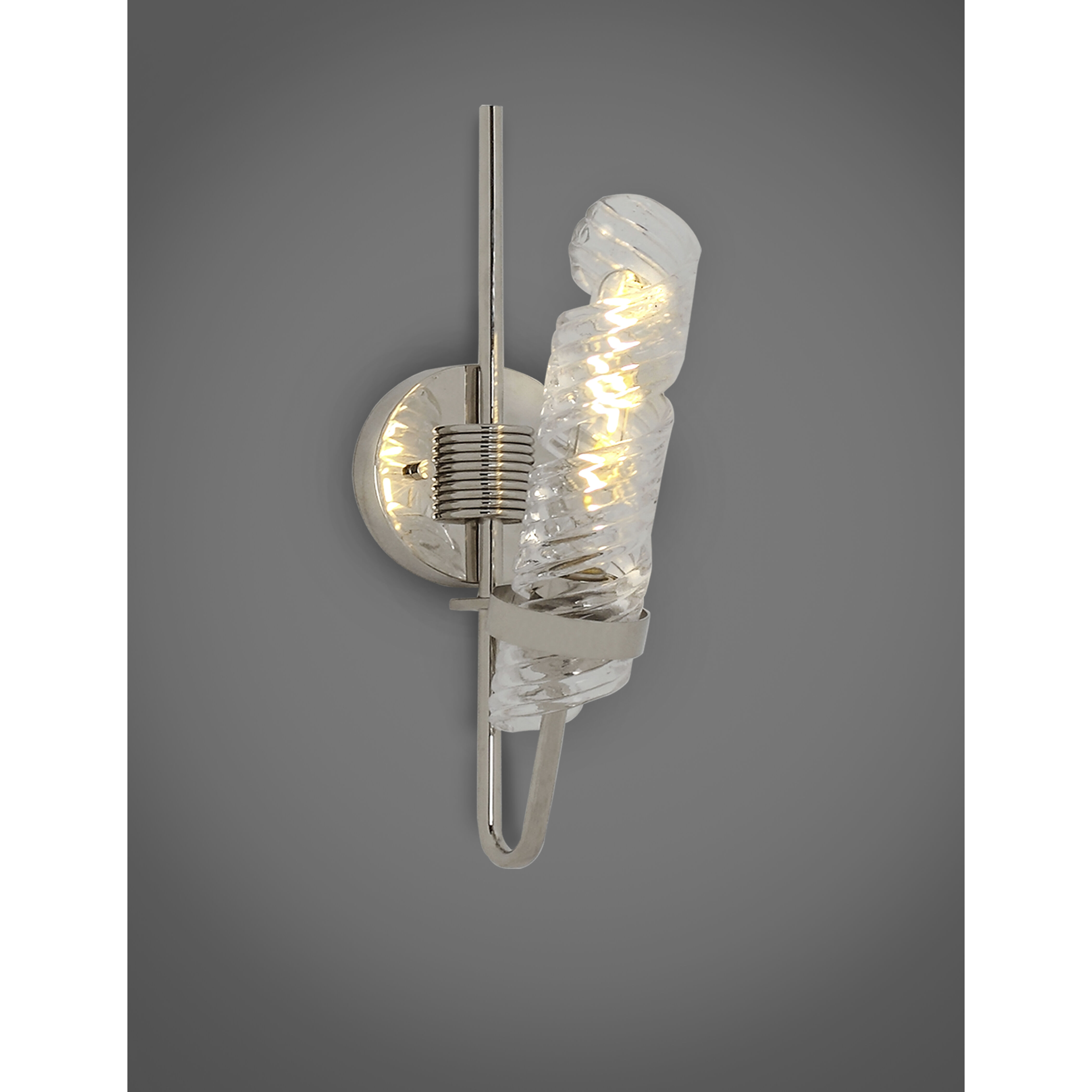 Milano 1 Light 4.75 inch Polished Nickel Bath Vanity Wall Light