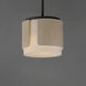 Draughtsman 2 Light 10 inch Natural Wood and Charcoal Flush Mount Ceiling Light in Satin White