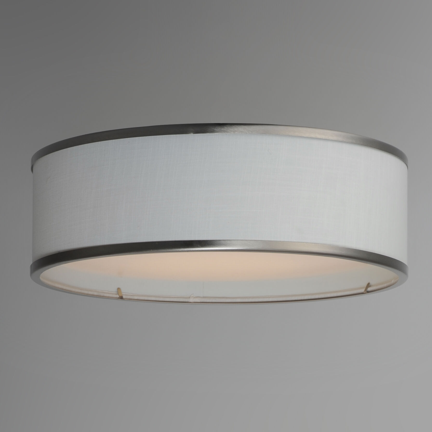 Prime LED 16 inch Satin Nickel Flush Mount Ceiling Light