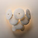 Isla 1 Light 12.5 inch Natural Aged Brass Wall Sconce Wall Light in White