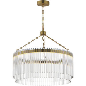 Jolie LED 24 inch Natural Aged Brass Single Pendant Ceiling Light