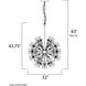 Starfire 18 Light 32 inch Polished Chrome Multi-Light Pendant Ceiling Light