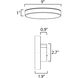 Trim - 0-10 V LED 9 inch White Flush Mount Ceiling Light