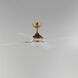 Bola 52 inch Natural Aged Brass Indoor Ceiling Fan