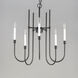 Tux 9 Light 30 inch Black Chandelier Ceiling Light