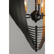 Radial 5 Light 30 inch Black and Gold Pendant System Ceiling Light