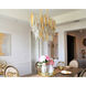 Majestic 18 Light 17 inch Gold Leaf Chandelier Ceiling Light