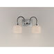 Swale 2 Light 17 inch Polished Chrome Bath Vanity Wall Light