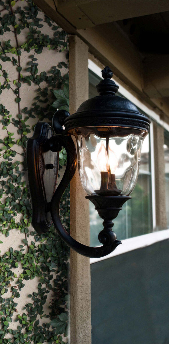 Carriage House VX 3 Light 31 inch Oriental Bronze Outdoor Wall Mount