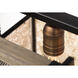 Boundry 5 Light 45.25 inch Black and Barn Wood and Antique Brass Linear Pendant Ceiling Light