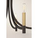 Lyndon 3 Light 20 inch Bronze and Antique Brass Chandelier Ceiling Light