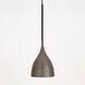 Fleur 1 Light 8.25 inch Black and Gold Mini Pendant Ceiling Light