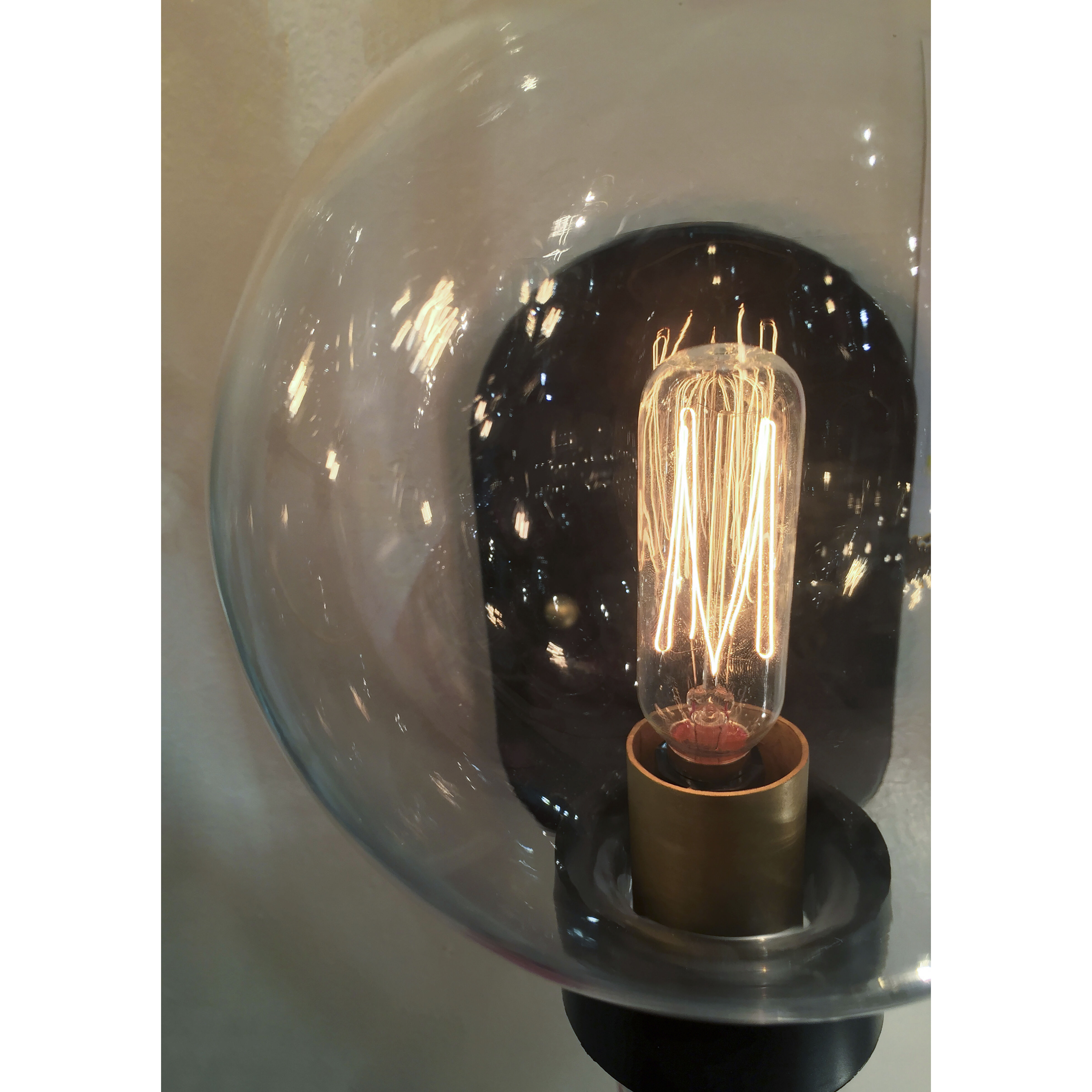 Bauhaus 1 Light 6 inch Bronze/Satin Brass Wall Sconce Wall Light