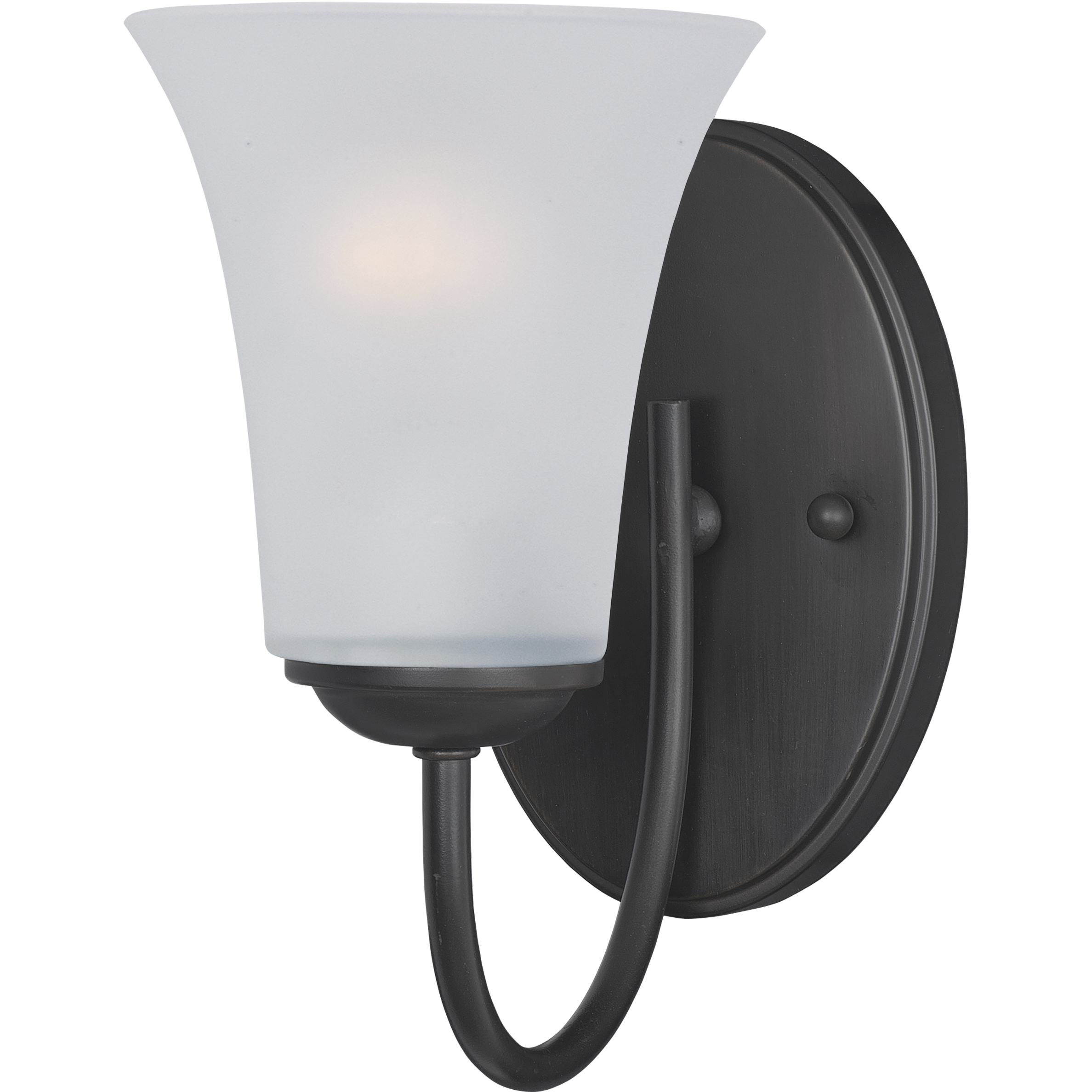Logan 1 Light 5 inch Black Bath Vanity Wall Light