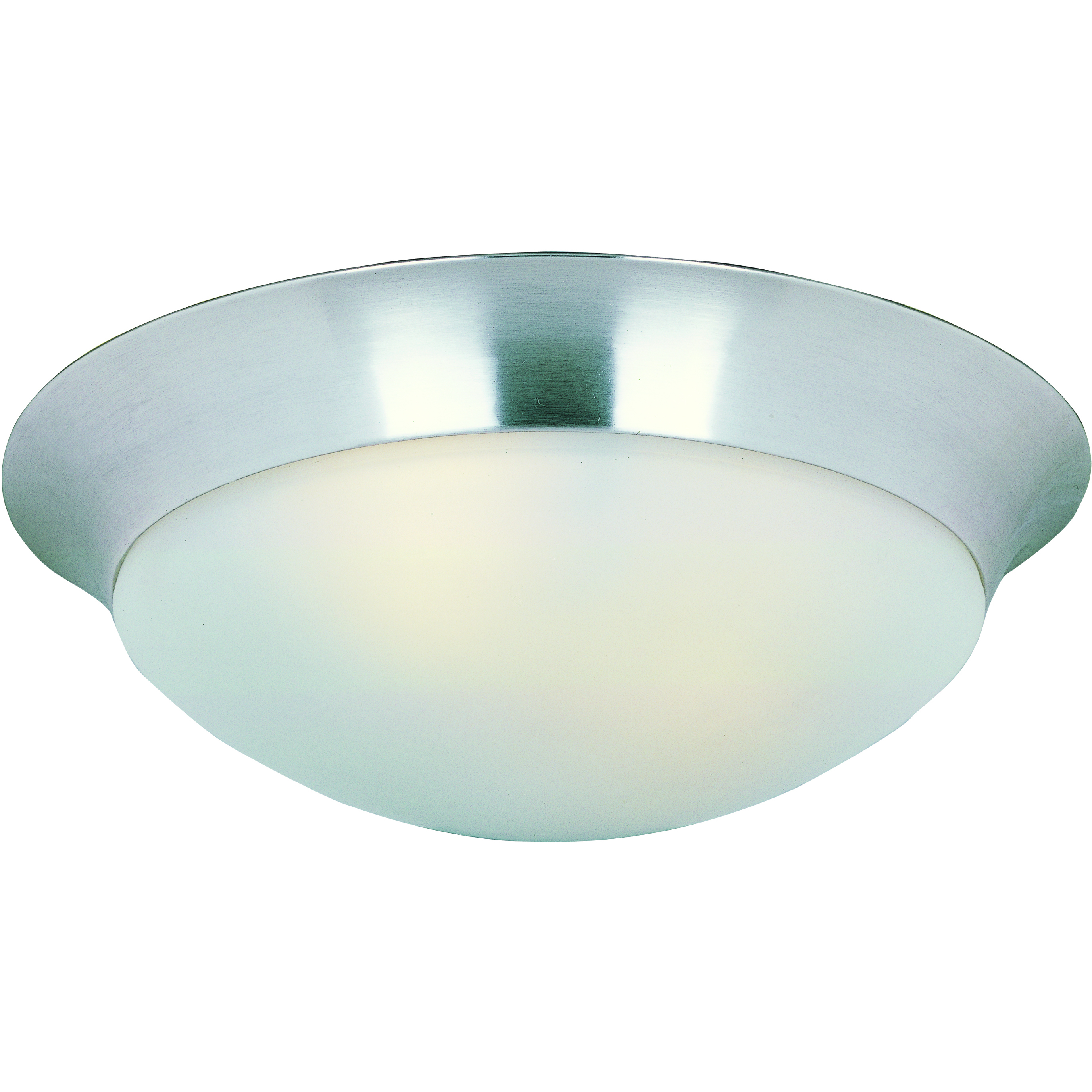Essentials - 585x 3 Light 16.5 inch Satin Nickel Flush Mount Ceiling Light in Frosted