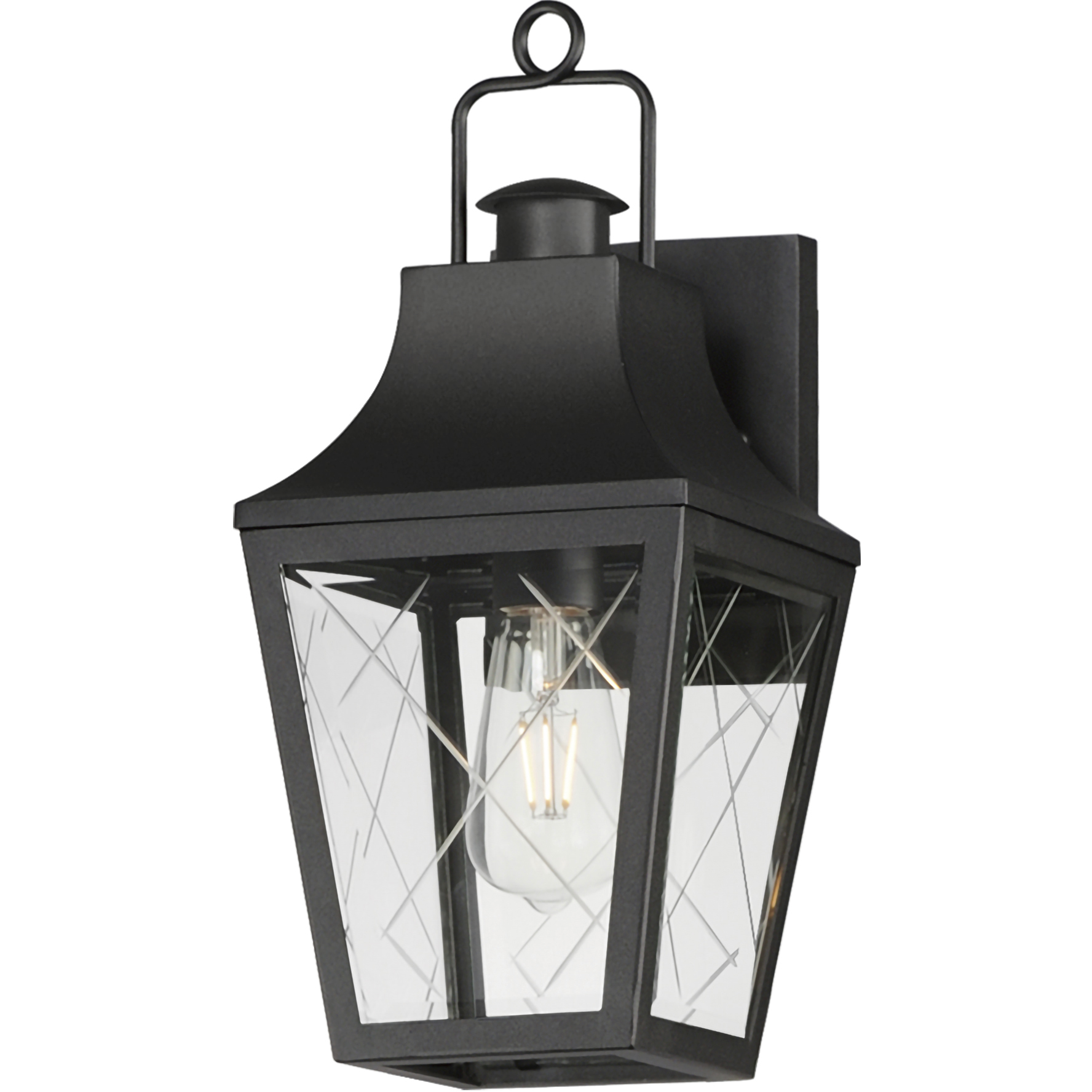 Storybook 1 Light 14.75 inch Black Outdoor Wall Mount
