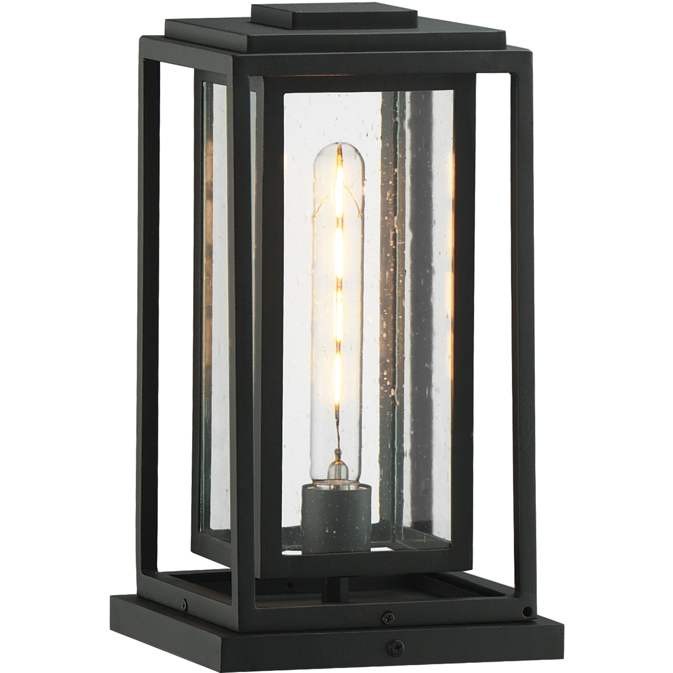 Cabana 14 inch 60 watt Black Outdoor Deck Lantern