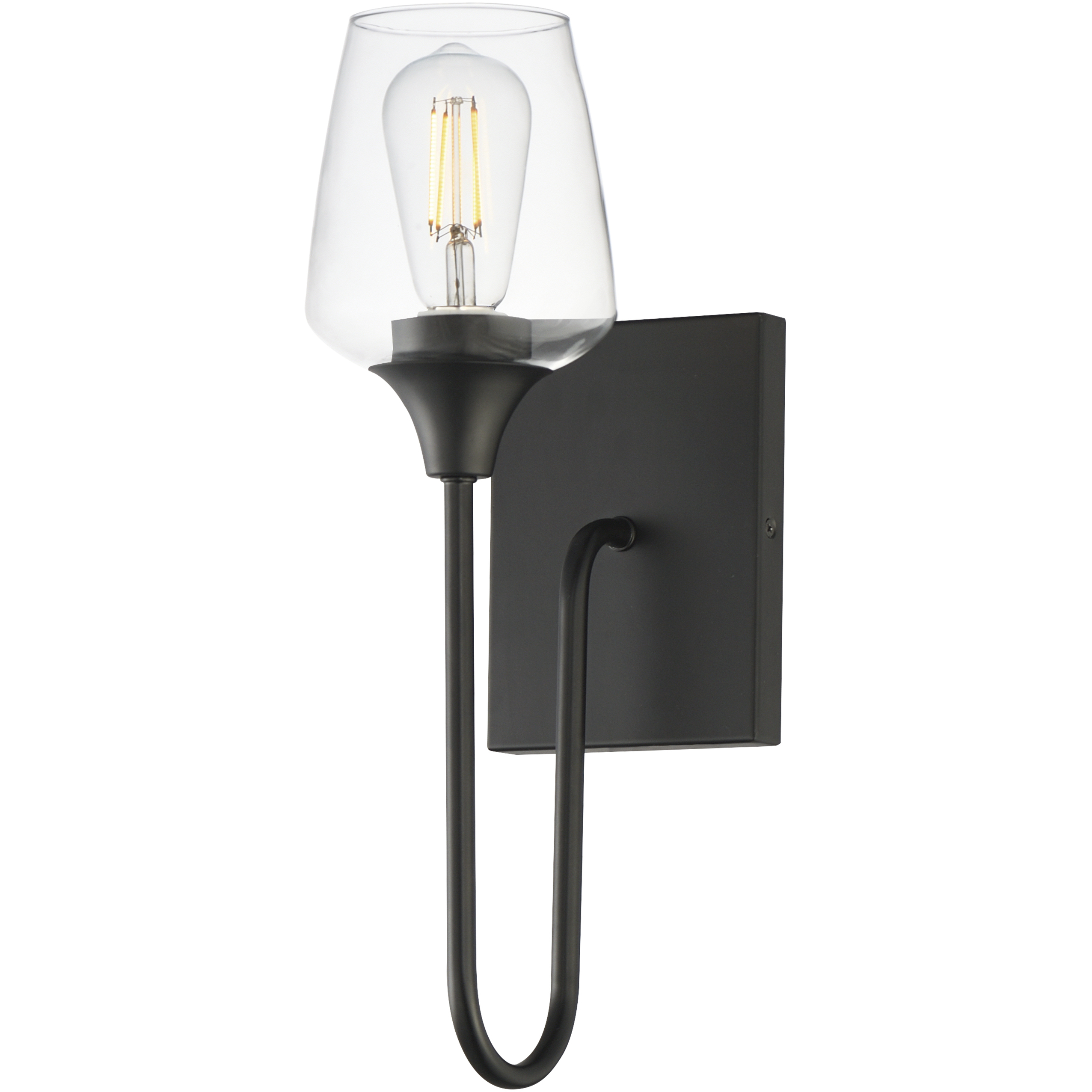 Goblet 1 Light 5 inch Black Wall Sconce Wall Light