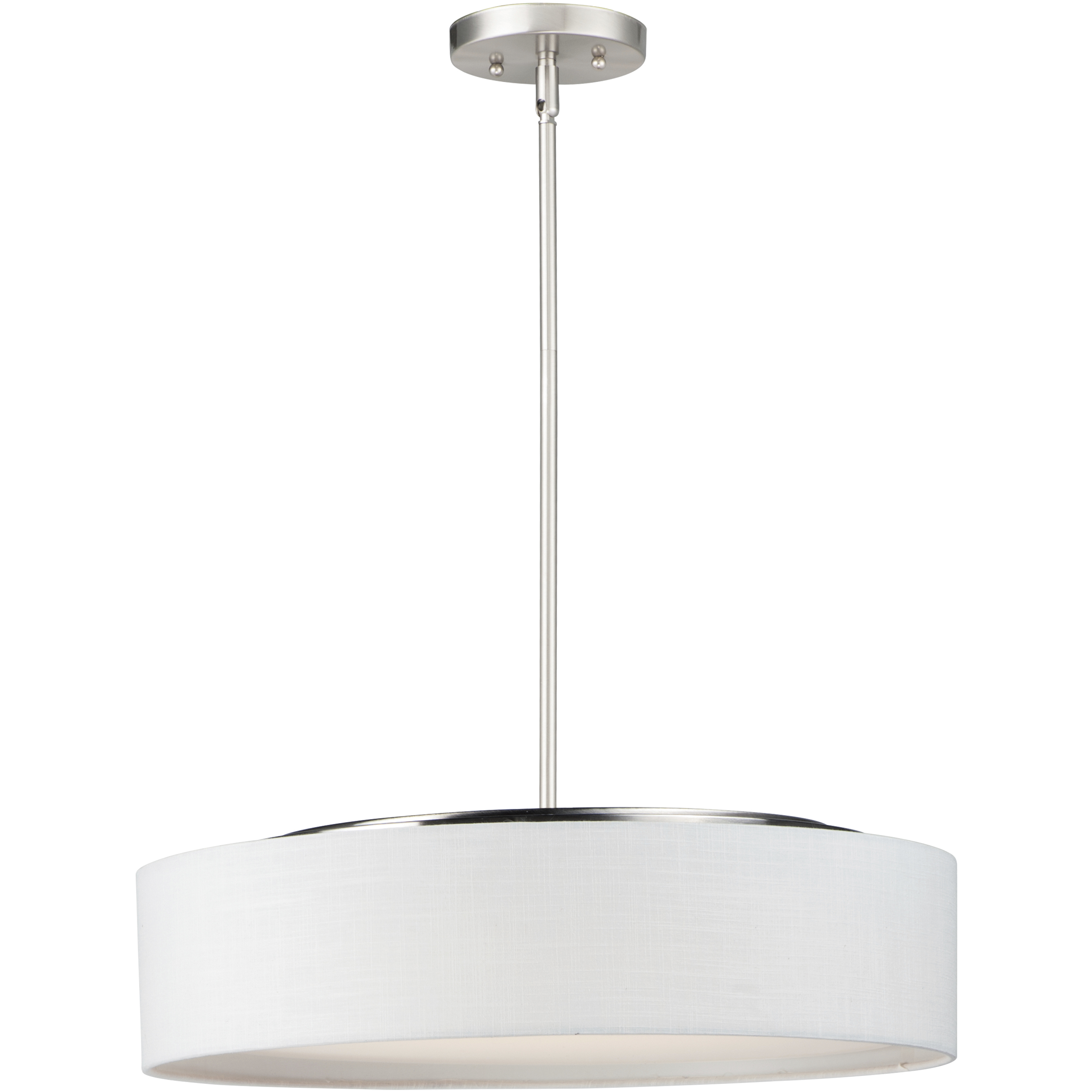 Prime LED 20 inch Oil Rubbed Bronze Single Pendant Ceiling Light in Grass Cloth