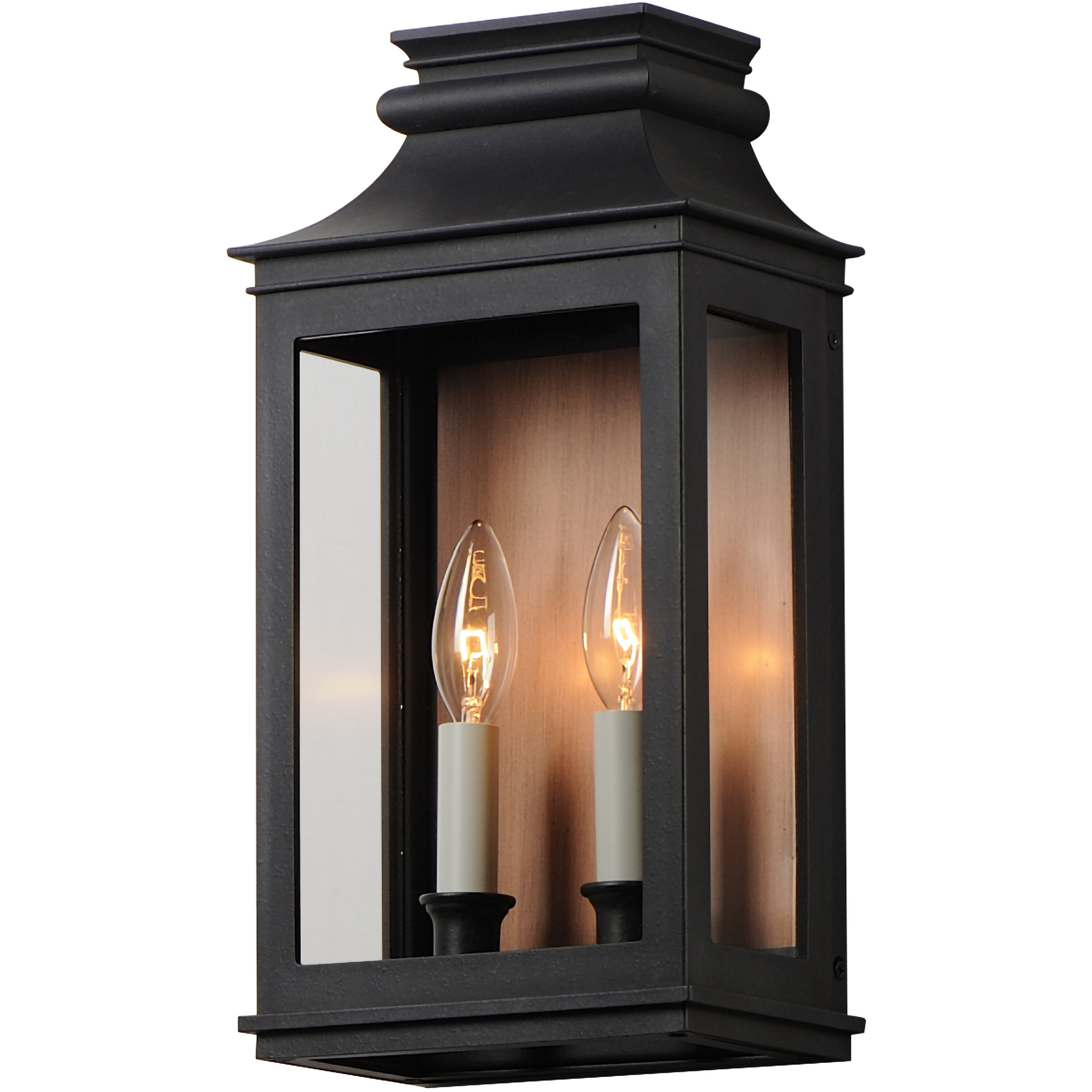 Savannah VX 2 Light 15.25 inch Antique Copper and Black Oxide Outdoor Wall Mount in Antique Copper/Black