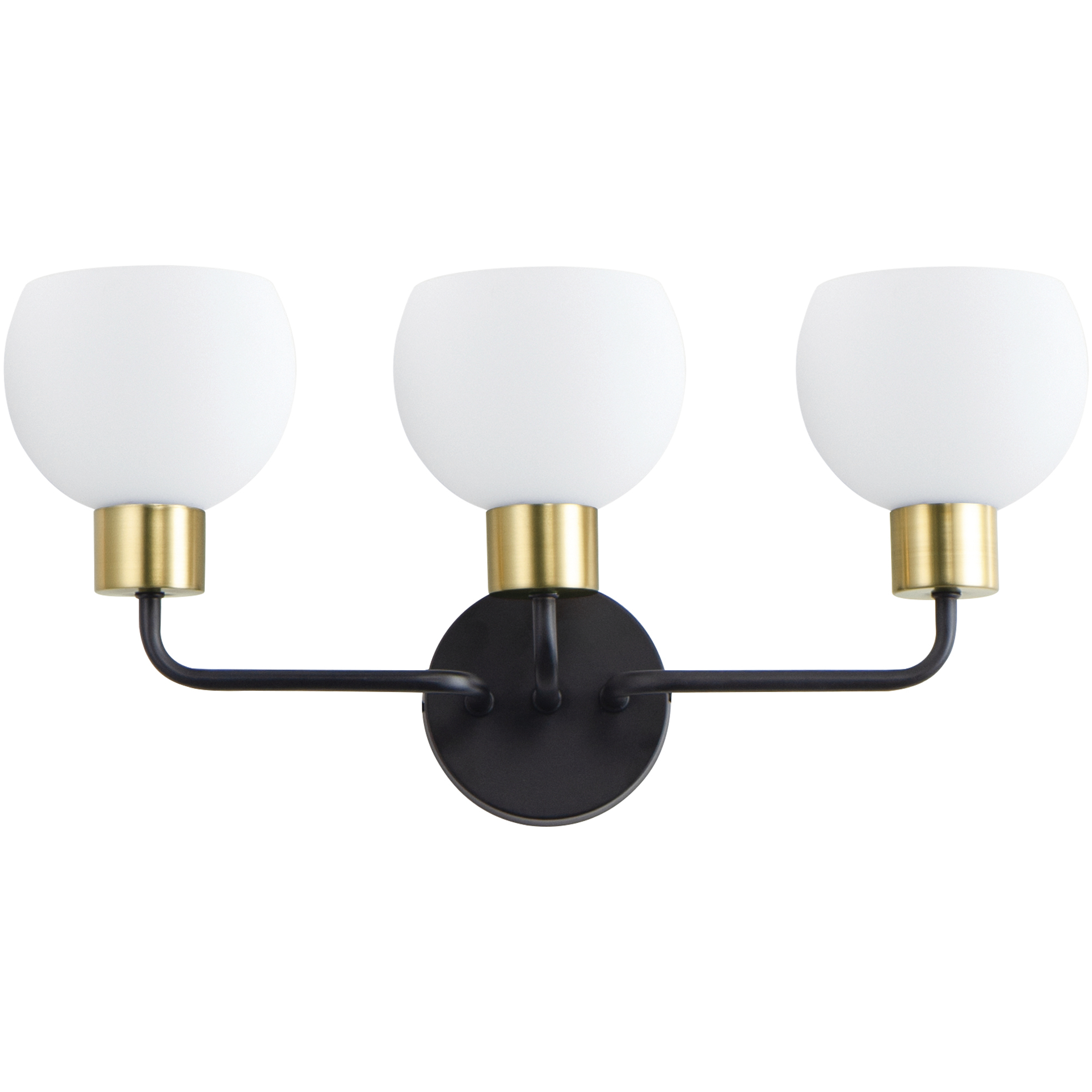Coraline 3 Light 21.75 inch Bronze and Satin Brass Bath Vanity Wall Light in Bronze/Satin Brass