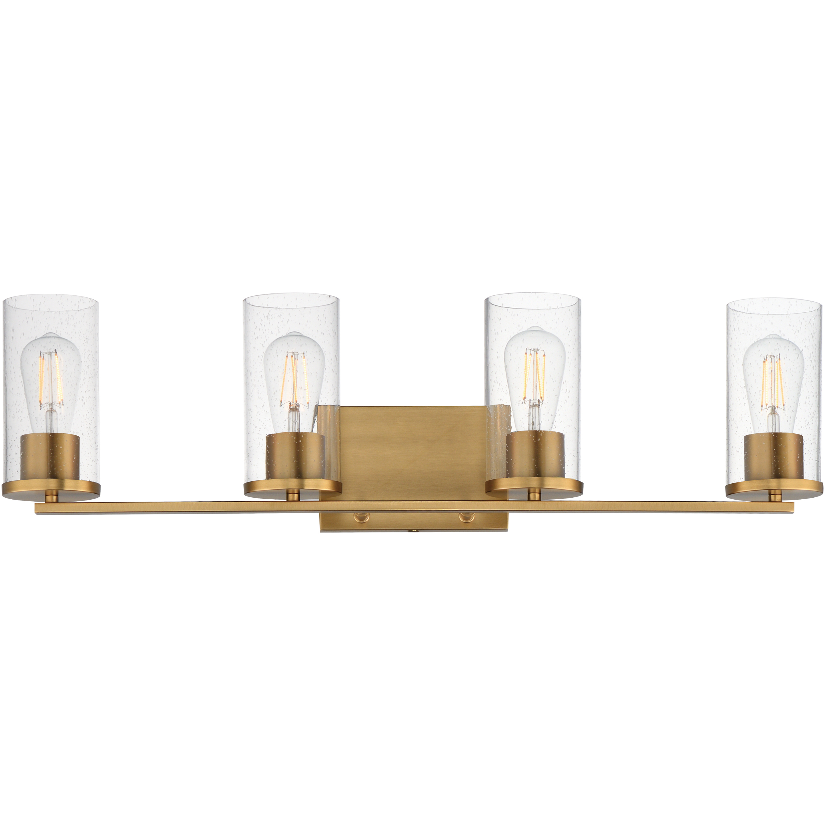 Livingston 4 Light 30 inch Natural Aged Brass Bath Vanity Wall Light