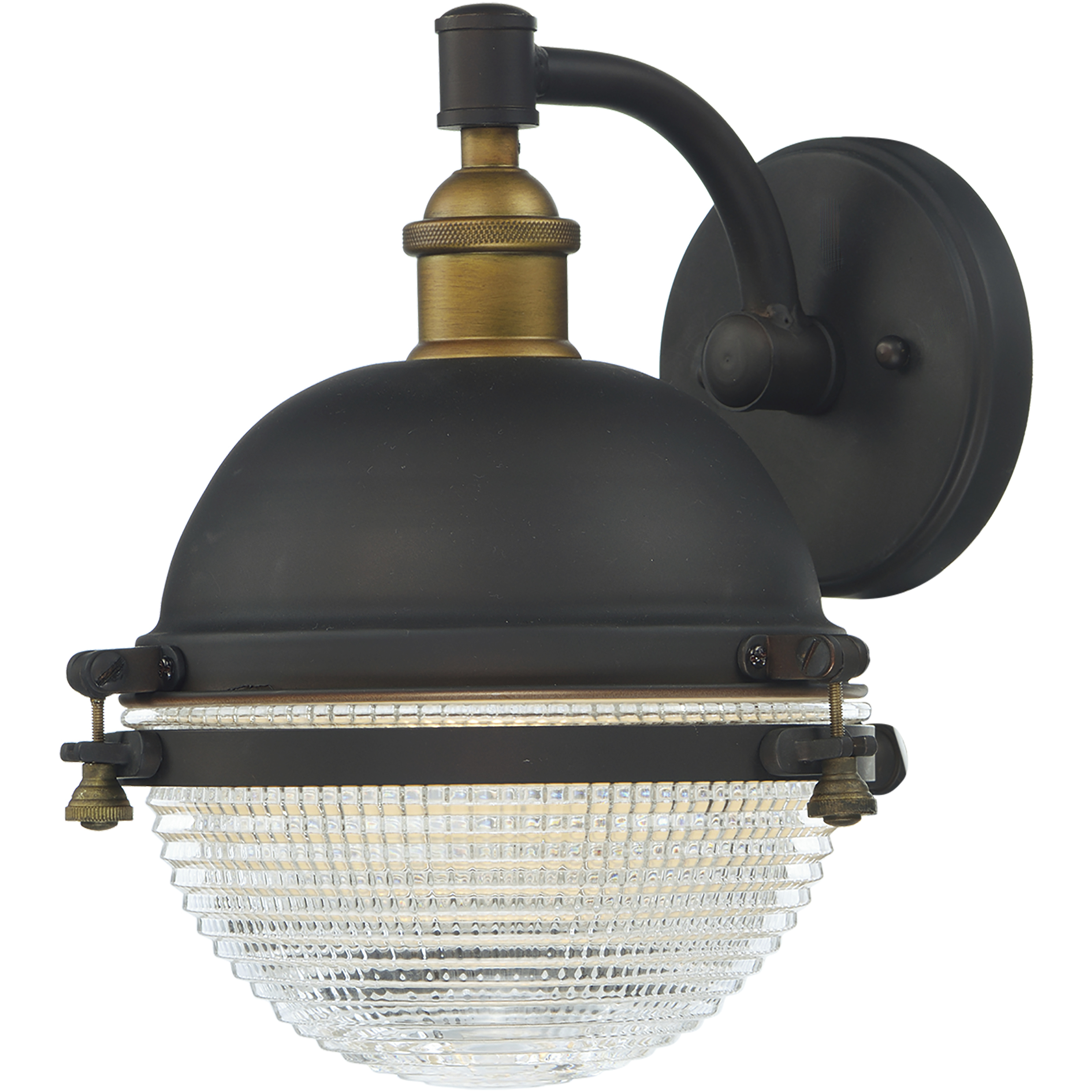 Portside 1 Light 11 inch Oil Rubbed Bronze and Antique Brass Outdoor Wall Mount