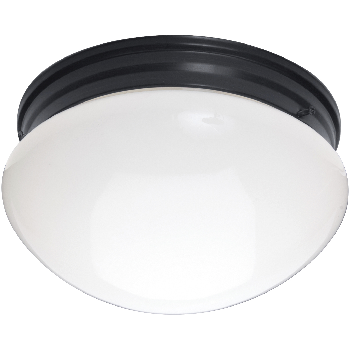 Essentials - 588x 2 Light 9 inch Black Flush Mount Ceiling Light